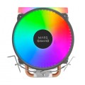 ÷ Ventilador con disipador para cpu mars gaming mcpu33 black dual frgb 3 heatpipes